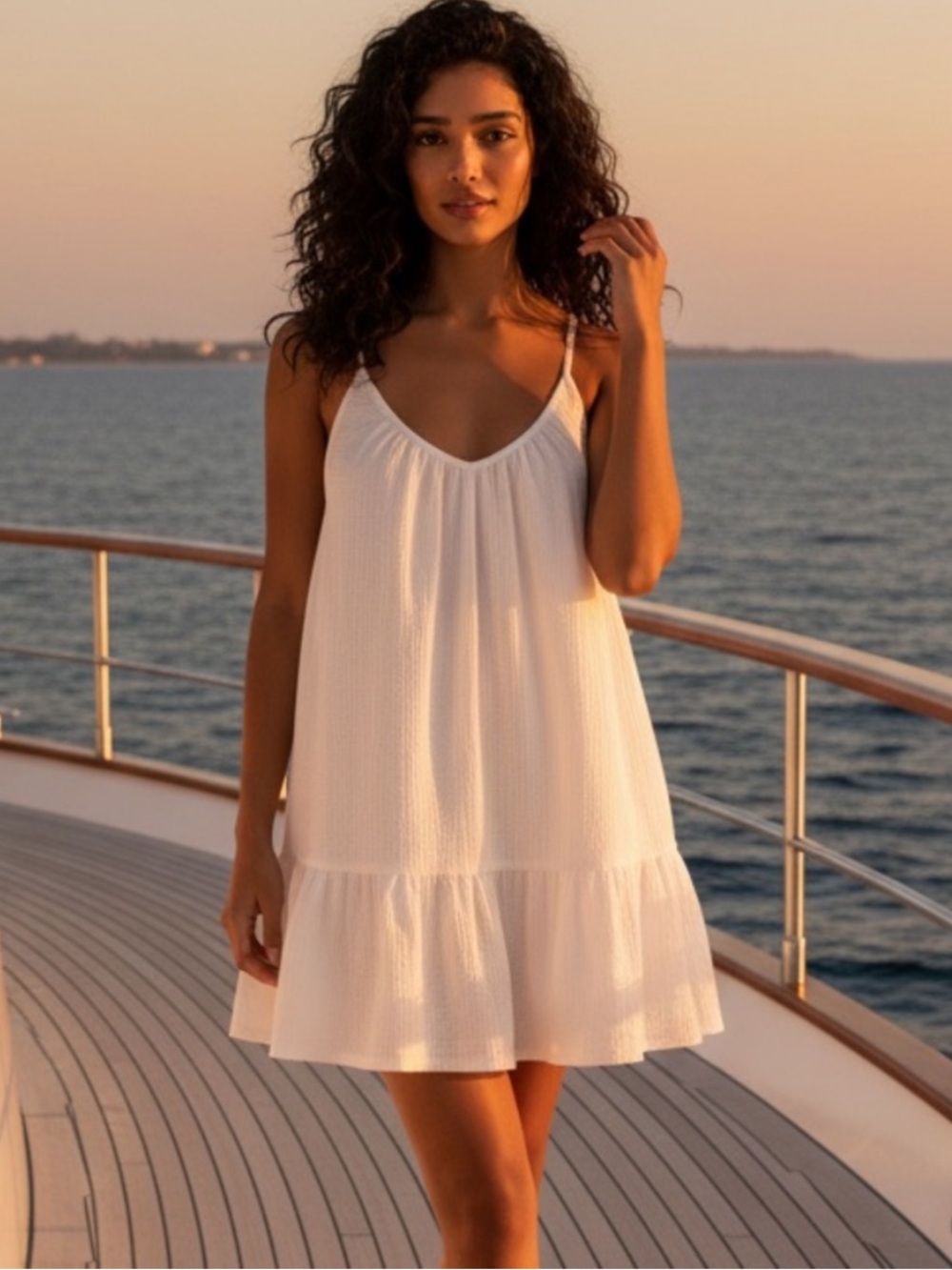 Z Supply Amalia Gauze Cotton Mini Dress Small